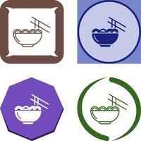 Chinese food Icon Design vector