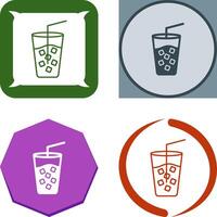 Cold Drink Icon Design vector