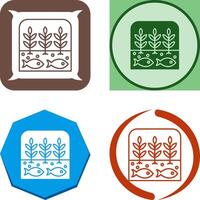Hydroponic Icon Design vector