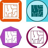 Electrical circuit Icon Design vector