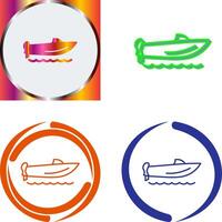 Speed Boat Icon Design vector