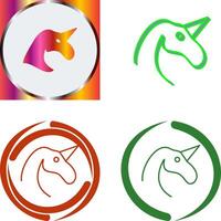 Unicorn Icon Design vector
