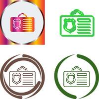 Id Card Icon Design vector