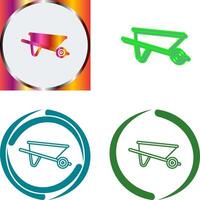 Wheelbarrow Icon Design vector