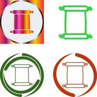 Scroll of Paper Icon Design vector