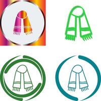 Warm Scarf Icon Design vector