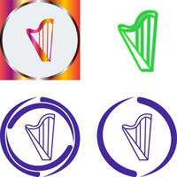 Harp Icon Design vector