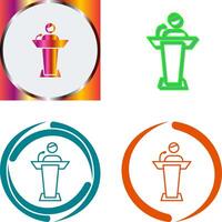 Elected Candidate Icon Design vector