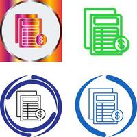 Invoice Icon Design vector