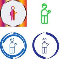 Museum Guide Icon Design vector