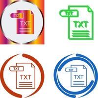 TXT Icon Design vector