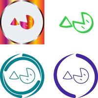 Pie Icon Design vector