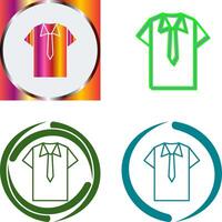 Shirt and Tie Icon Design vector