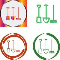 Gardening Tools Icon Design vector