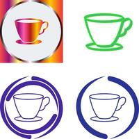 Tea Cup Icon Design vector