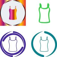 Ladies Vest Icon Design vector