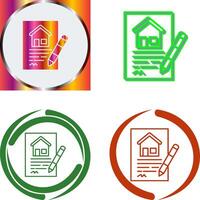 Contract Icon Design vector