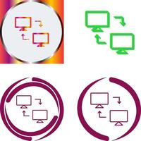 Sharing Systems Icon Design vector