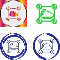 Network Icon Design vector