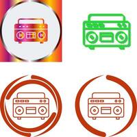 Casette Player Icon Design vector