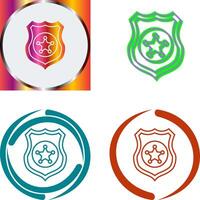 Police shield Icon Design vector