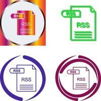 diseño de icono de rss vector