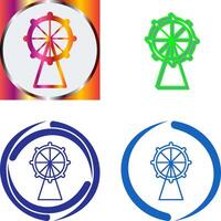 Ferris Wheel Icon Design vector