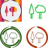 Trees Icon Design vector