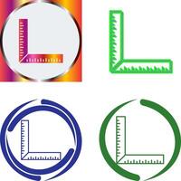 square Ruler Icon Design vector