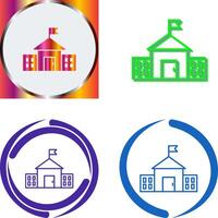 Presidential Building Icon Design vector