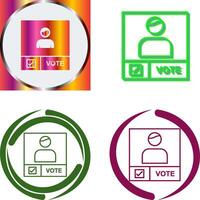Candidate Banner Icon Design vector
