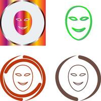 Ancient Face Mask Icon Design vector