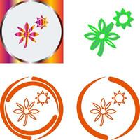 Flower in sunlight Icon Design vector