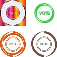 votar enlace icono diseño vector