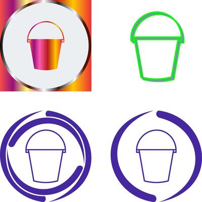 Water Bucket Icon Design