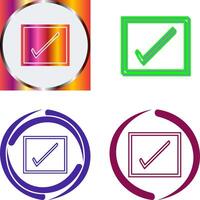 Checkbox Icon Design vector