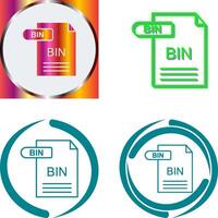 BIN Icon Design vector