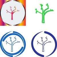 árbol con No hojas icono diseño vector