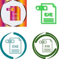 exe icono diseño vector