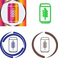 Beer Can Icon Design vector