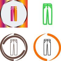 Men's Pants Icon Design vector