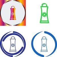 Sunblock Cream Icon Design vector