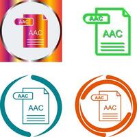 aac icono diseño vector