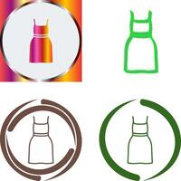 Cocktail Dress Icon Design vector