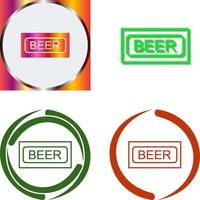 cerveza firmar icono diseño vector