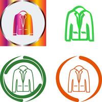 Stylish Jacket Icon Design vector