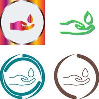 Hands Airdrop Icon Design vector
