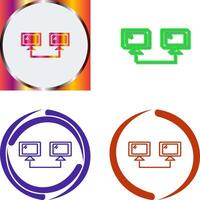 Connected Systems Icon Design vector