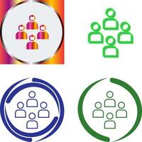 Network Group Icon Design vector