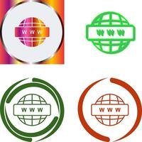 World Wide Web Icon Design vector